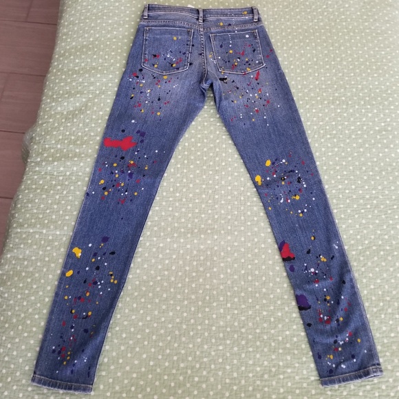 🔴SOLD🔴 Alice Olivia Stacey Bendet Splatter Denim - Picture 2 of 8